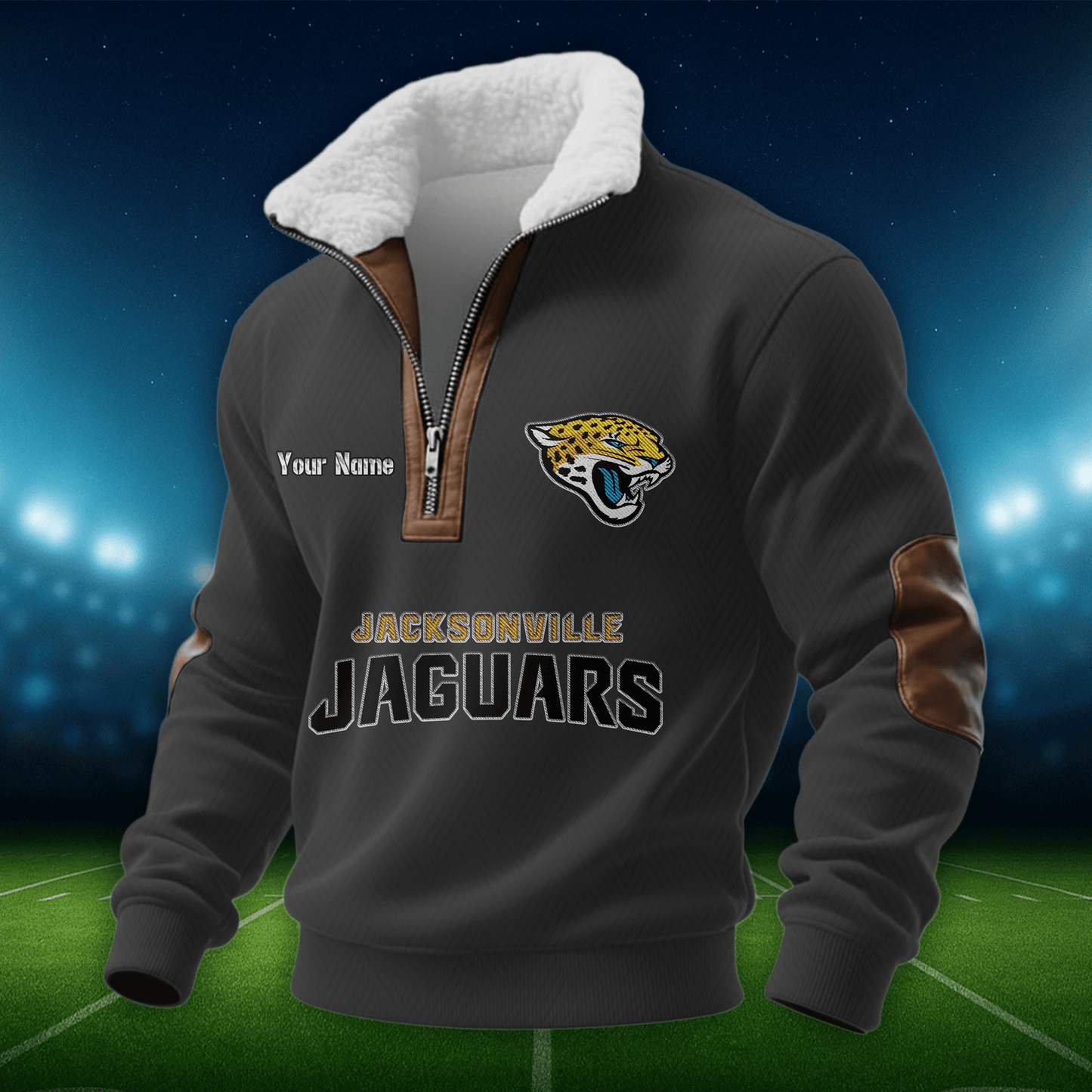 JJ NFL Men Fur Collar Sweatshirt DDT CTND