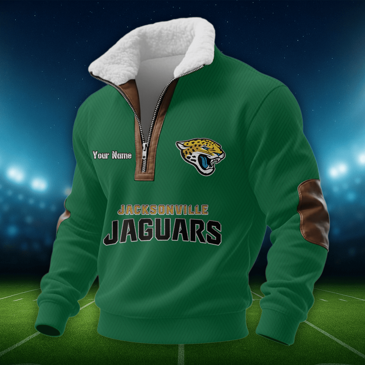 JJ NFL Men Fur Collar Sweatshirt DDT CTND