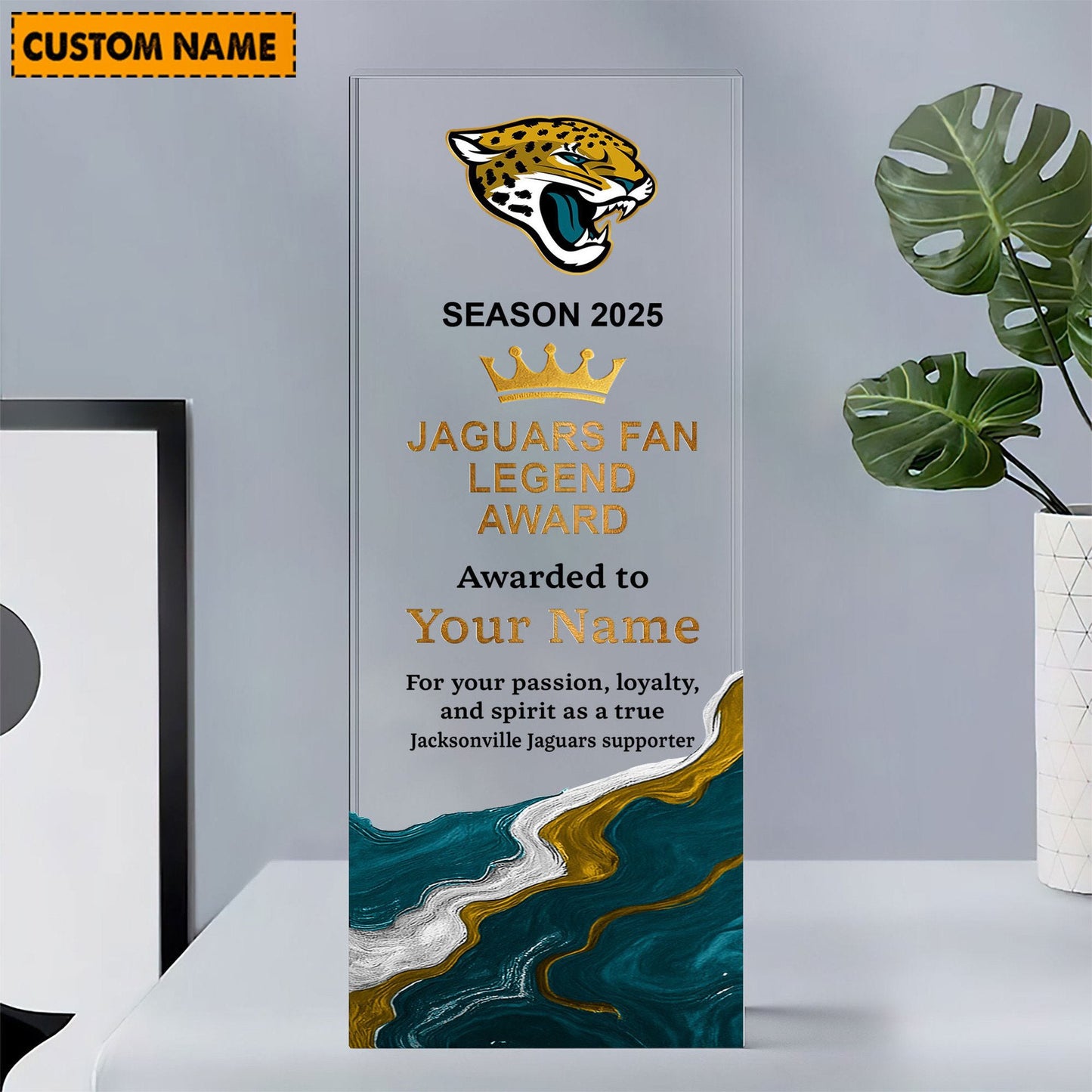 JJ NFL Personalized Acrylic Award Plaque Funny Christmas Gift For Family DDT NTL
