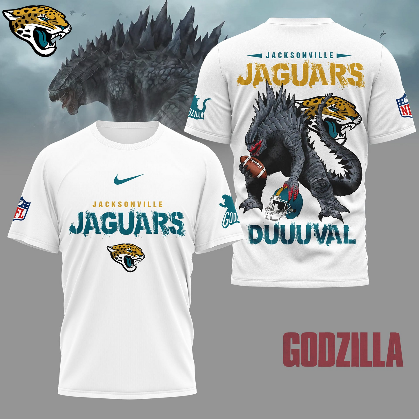 JJ Premium NFL Godzilla Football Shirt DDT CTND