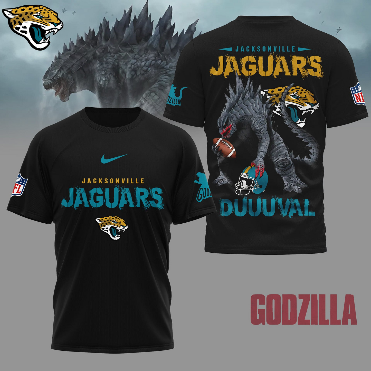 JJ Premium NFL Godzilla Football Shirt DDT CTND