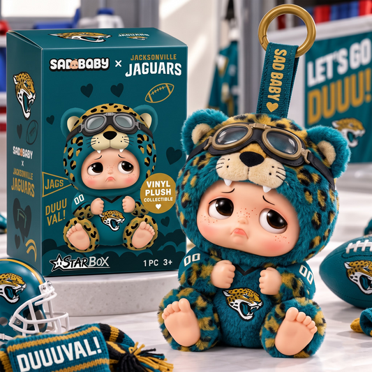 JJ x NFL Sad Baby Custom Vinyl Plush Keychain
