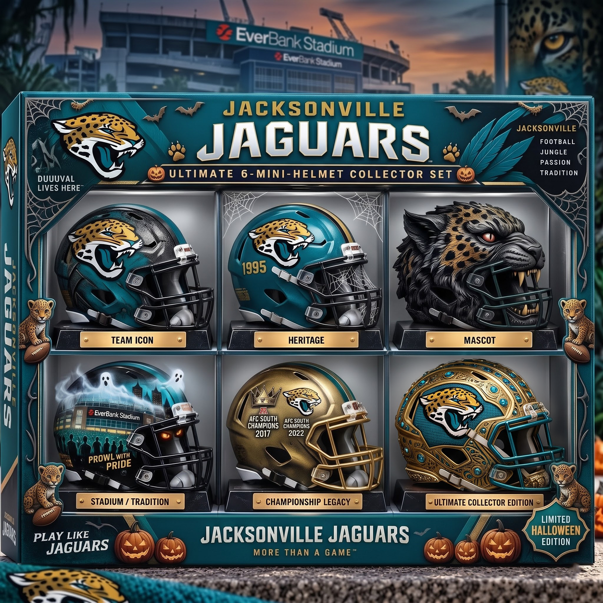 JJ x NFL Ultimate 6-Mini-Helmet Collector Set - Limited Halloween Edition