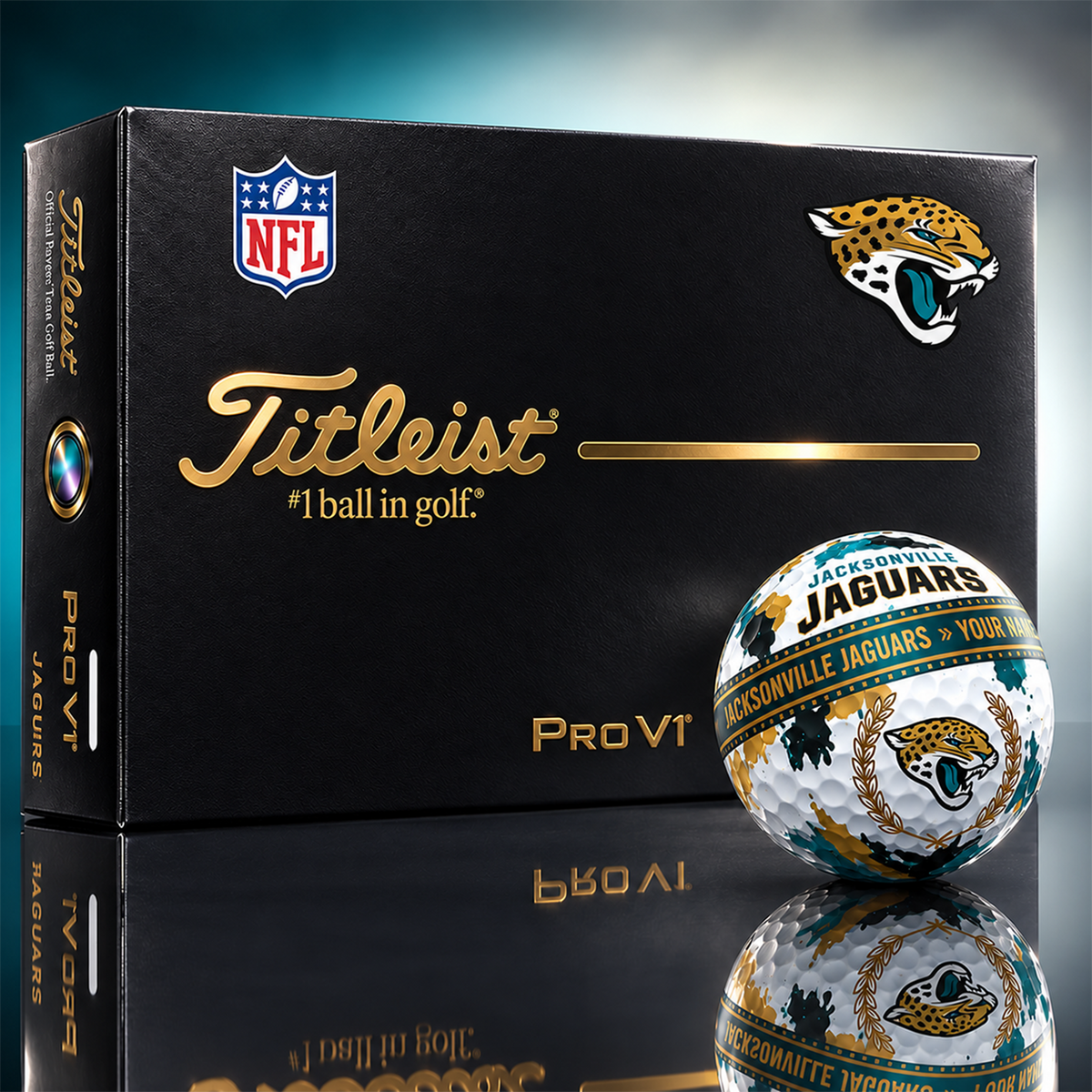 JJ x Premium NFL Titleist Pro V1 Golf Ball Set