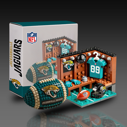 NFL Team Ball & Changing Room Building Block Football Set DDT CTND