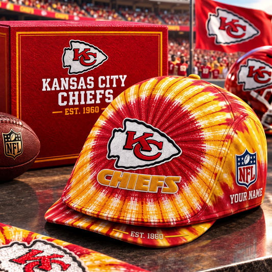KC X Custom-Printed Jeff Hat – Gift for NFL Fans (Limited Edition, Name Customizable)