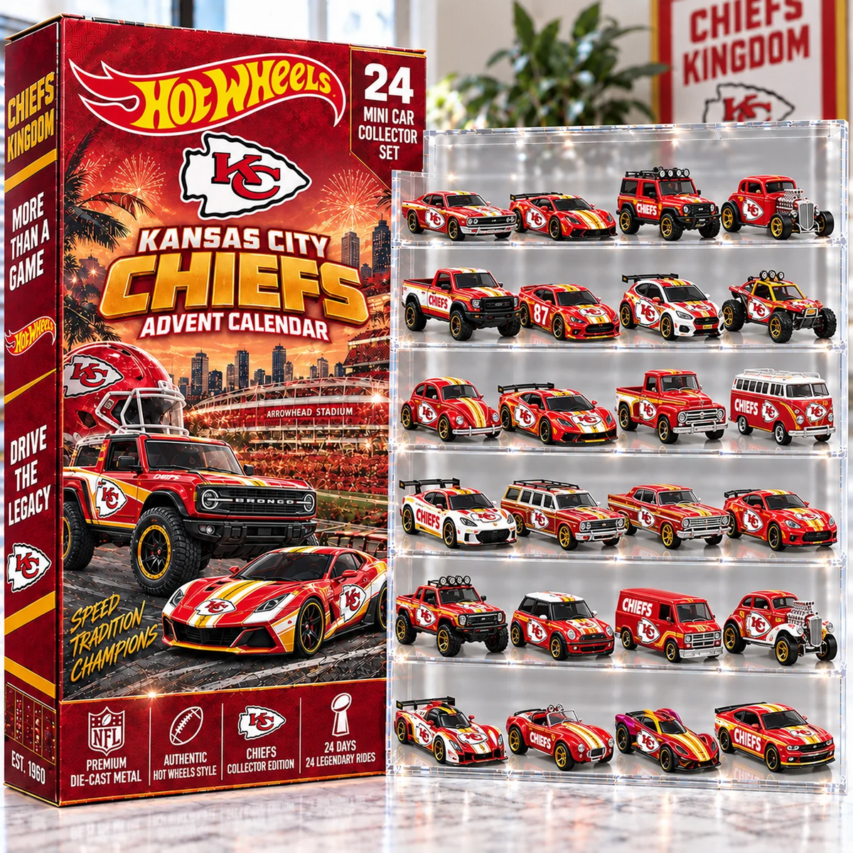 KC X Premium NFL Mini Car Advent Collection