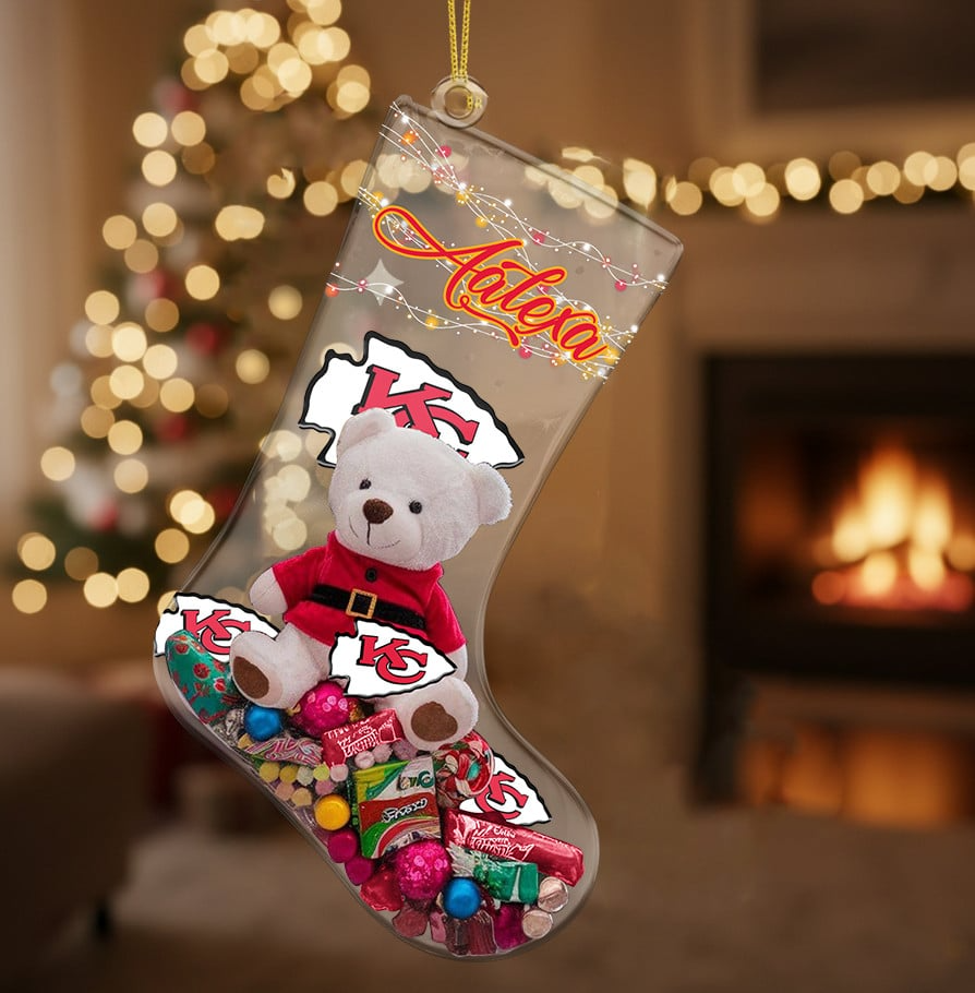 KC x NFL Christmas Personalized Acrylic Ornament DatND DVT