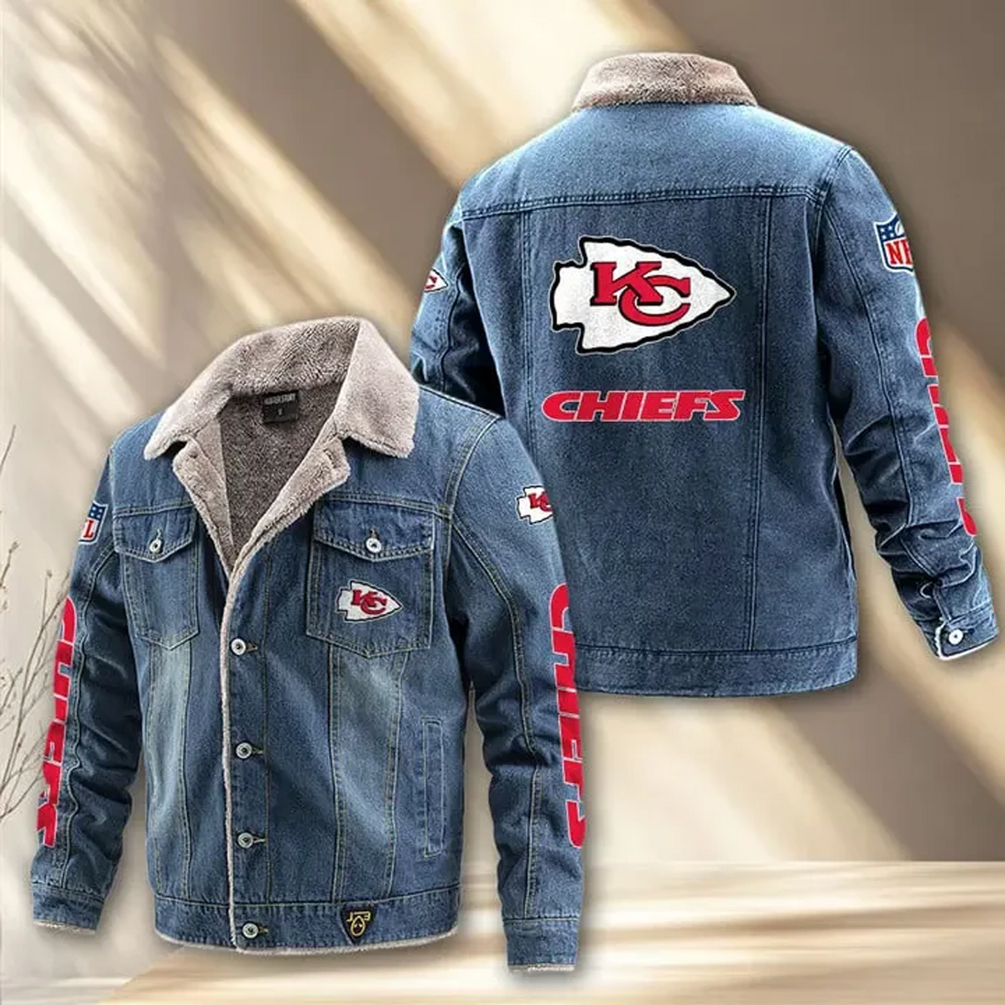 KC x NFL Fleece Lined Denim Jacket DatND DVT