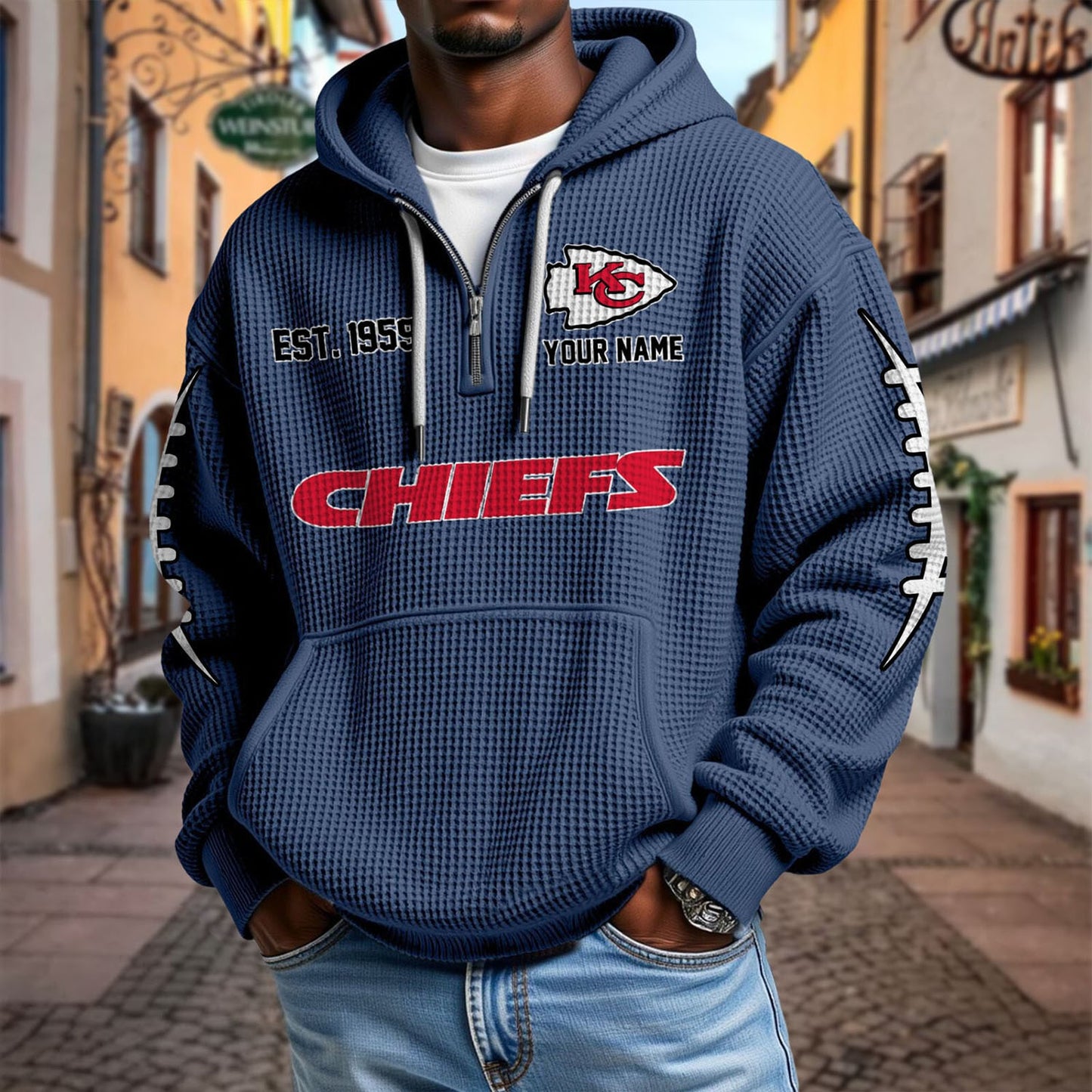 KC x NFL Waffle Hoodie DatND DVT