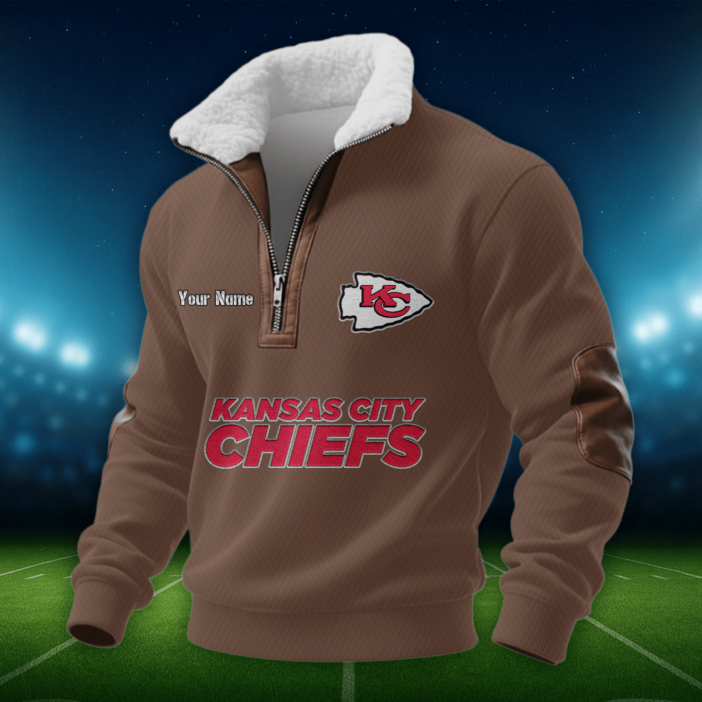 KCC NFL Men Fur Collar Sweatshirt DDT CTND