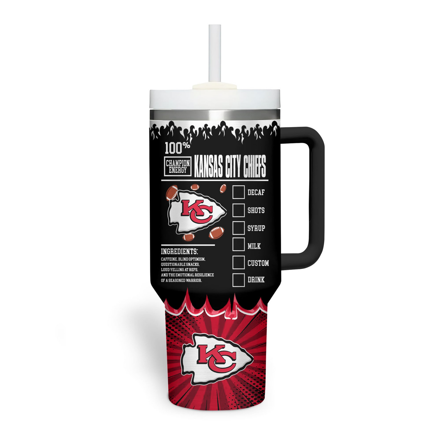 KCC Premium NFL Champion Energy Tumbler 40oz DDT CTND