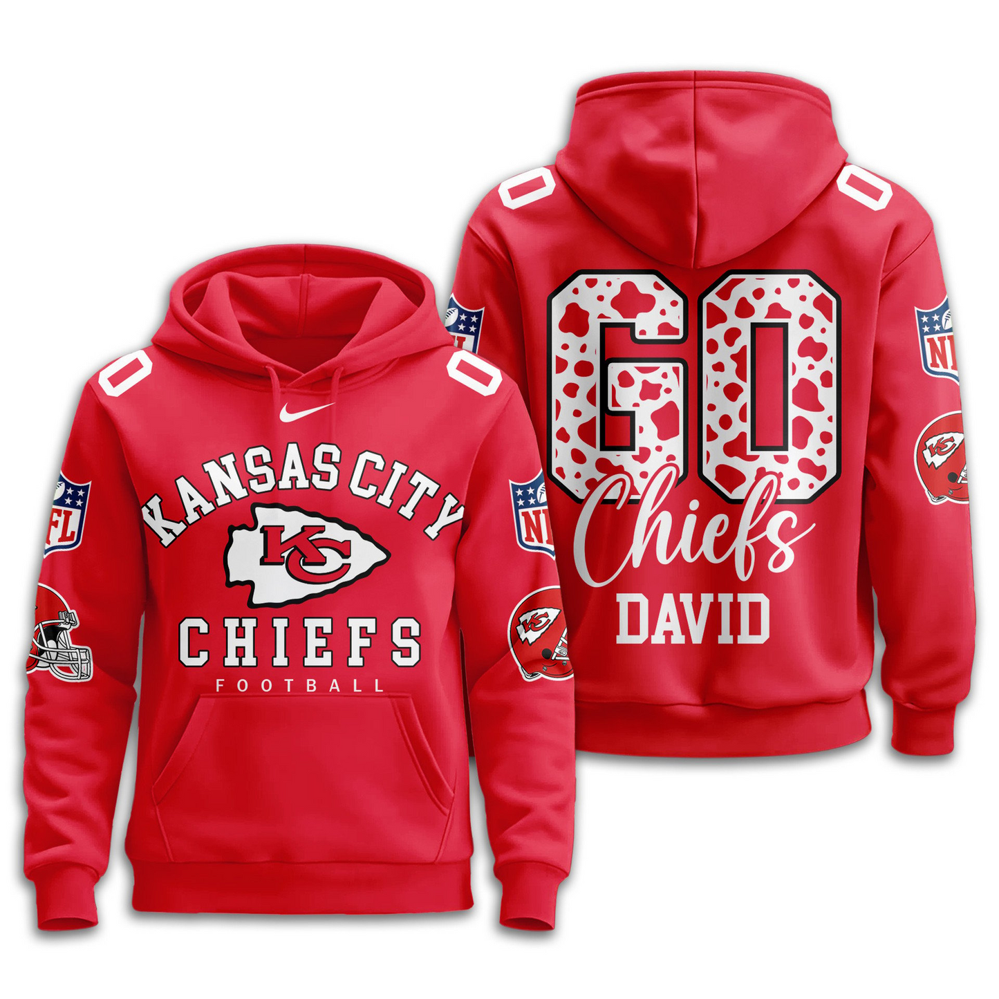KCC Premium NFL Custom Game Day Hoodie DDT NTL