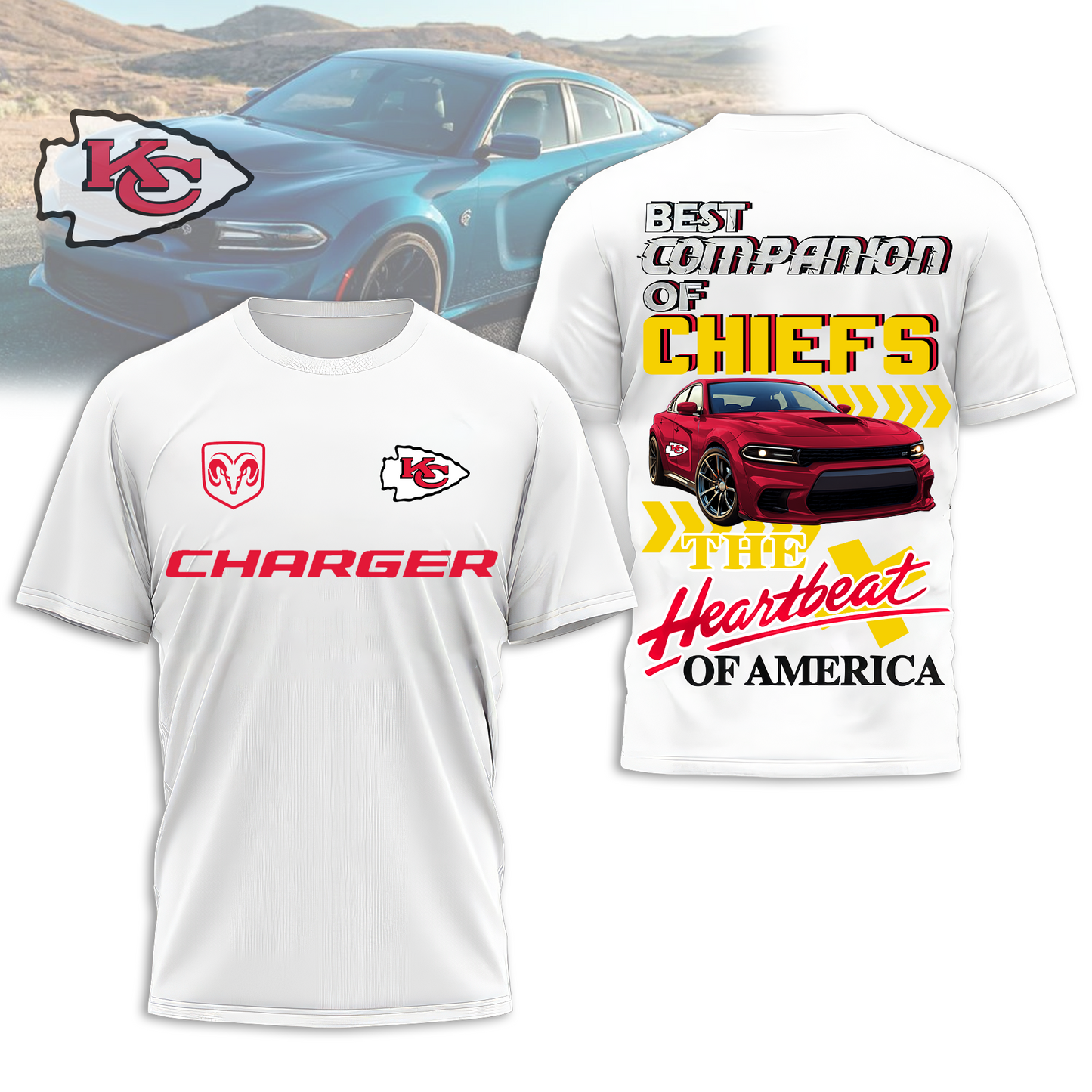 KCC Premium NFL DC Car 3D Shirt DDT CTND