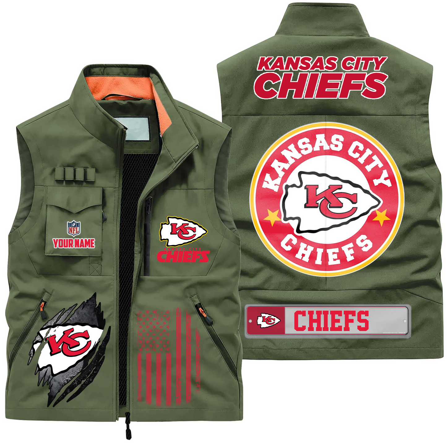 KCC Premium NFL Fishing Vest DDT CTND