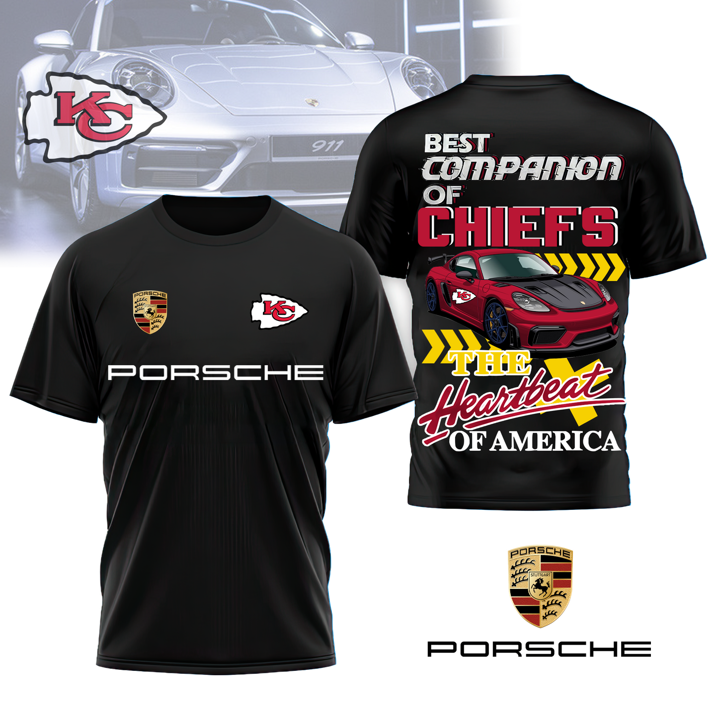 KCC Premium NFL Pors 3D Shirt DDT CTND