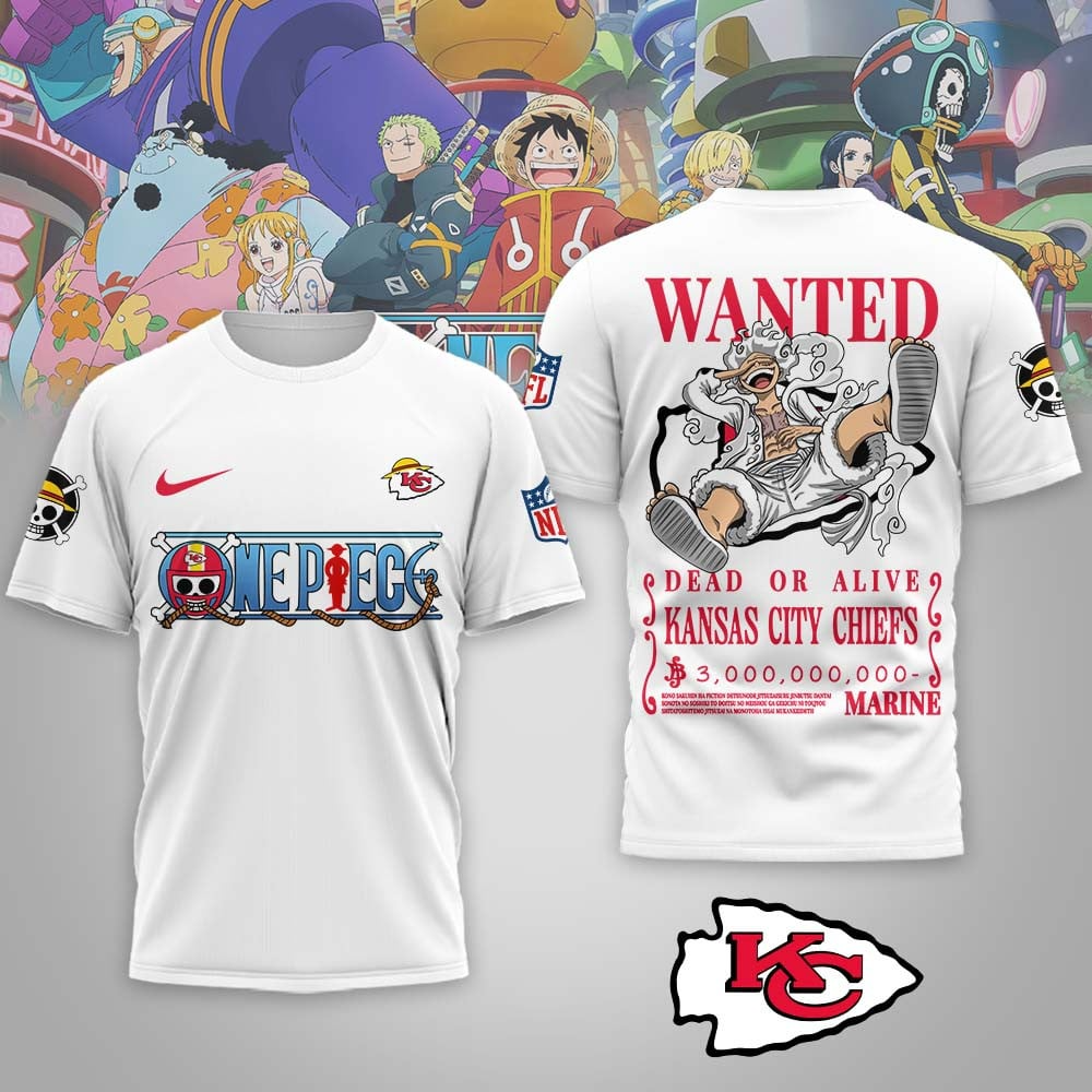 KCC Premium NFL Wanted Monkey D Luffy 3D Shirt DDT NTL