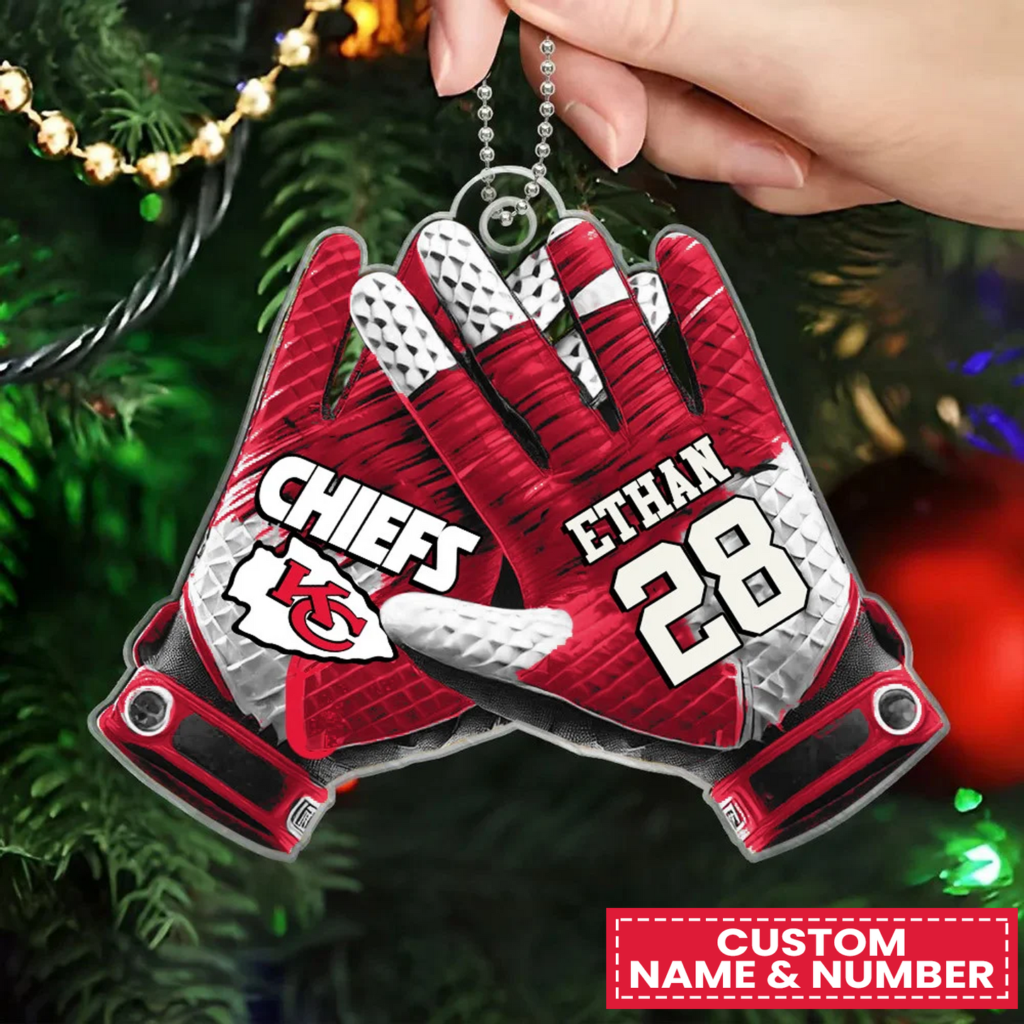 KCC x NFL Customized Christmas Acrylic Ornament DATND TANTD