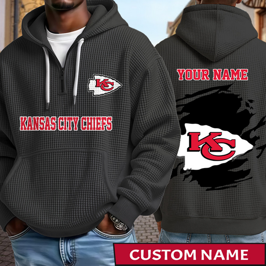 KCC x NFL Waffle Half Zip Hoodie DATND TANTD