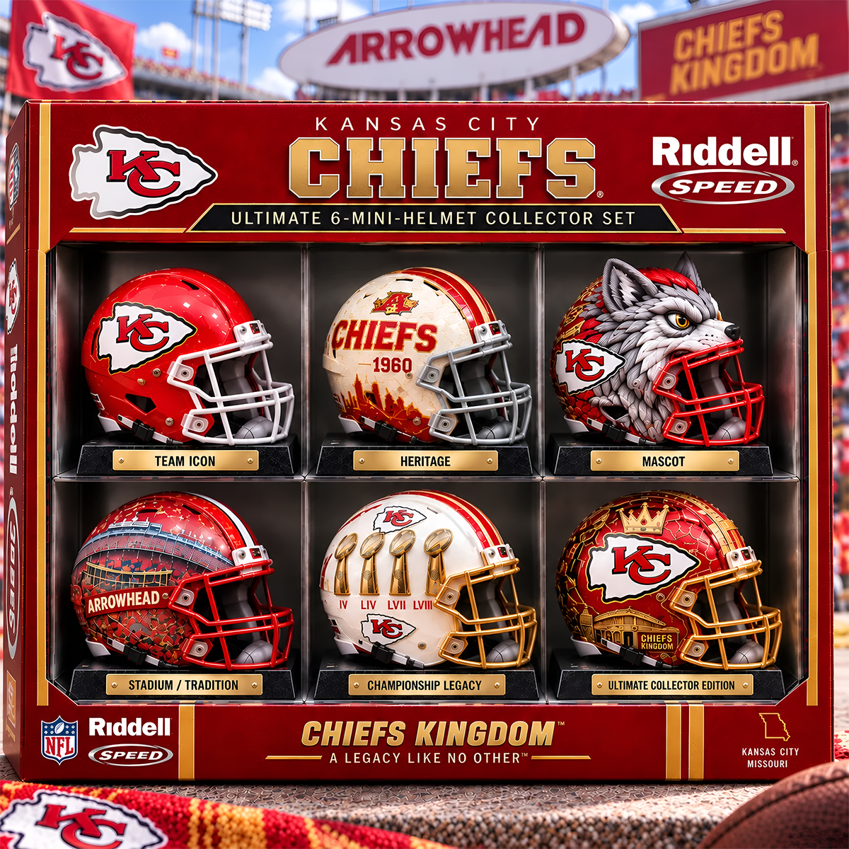KCC x Premium NFL Mini Helmet Collection