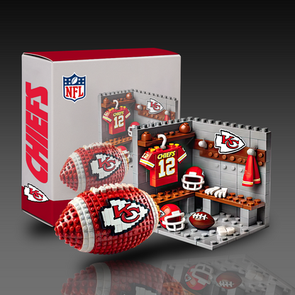 NFL Team Ball & Changing Room Building Block Football Set DDT CTND