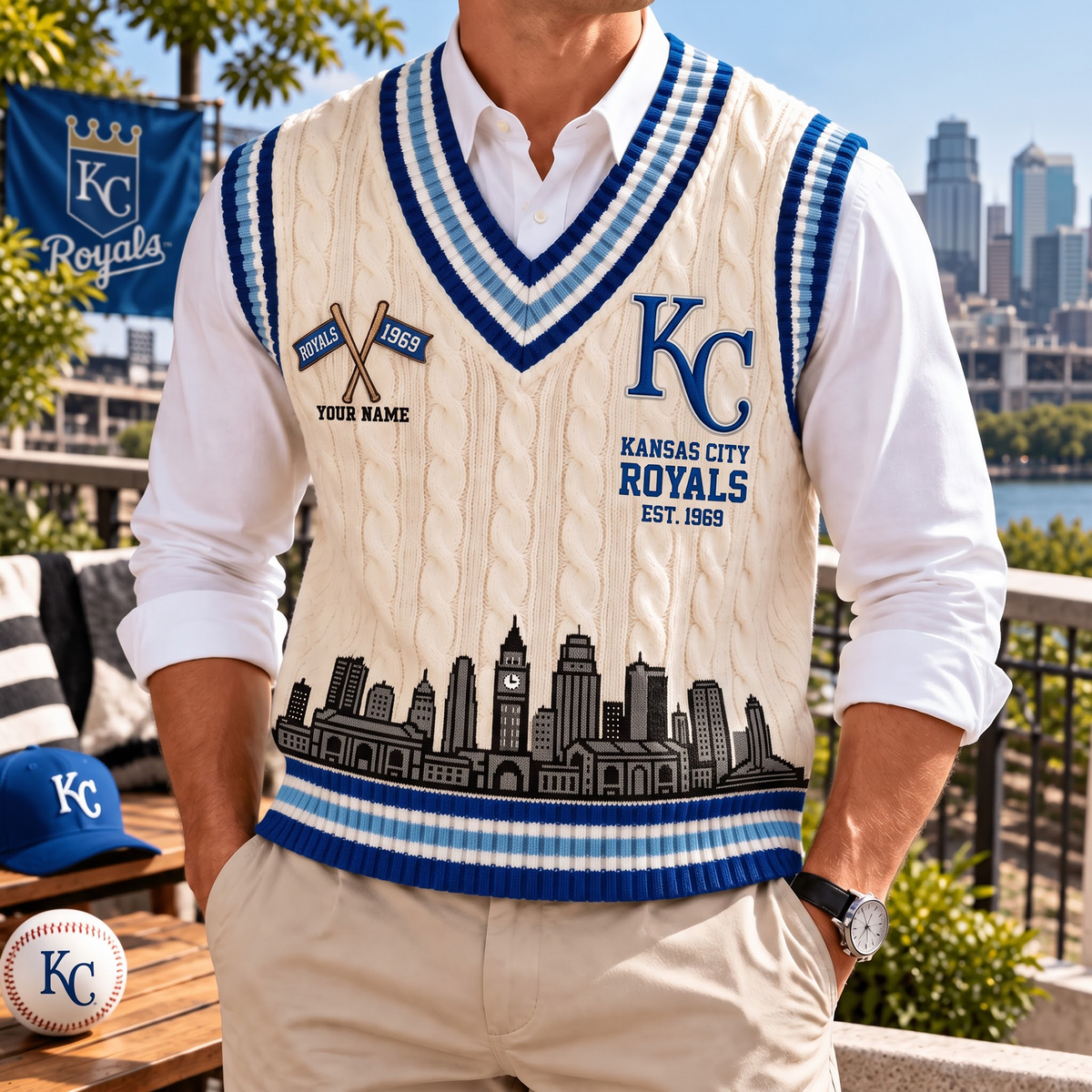 KCR x Premium MLB Heritage Sweater Vest