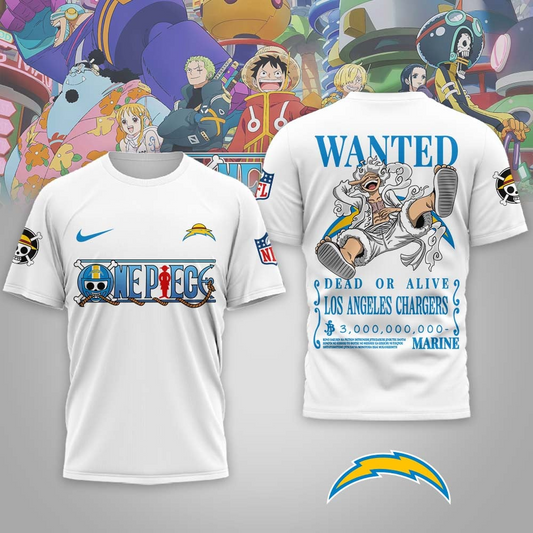 LAC Premium NFL Wanted Monkey D Luffy 3D Shirt DDT NTL