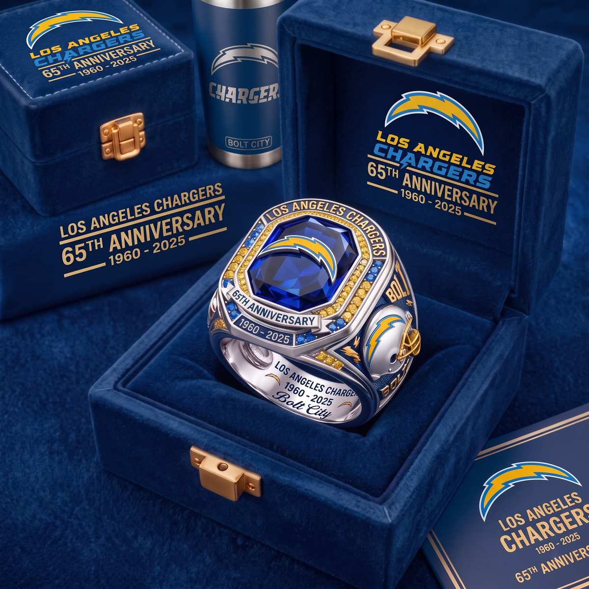 LAC X Custom NFL Team Anniversary Collector's Ring Set