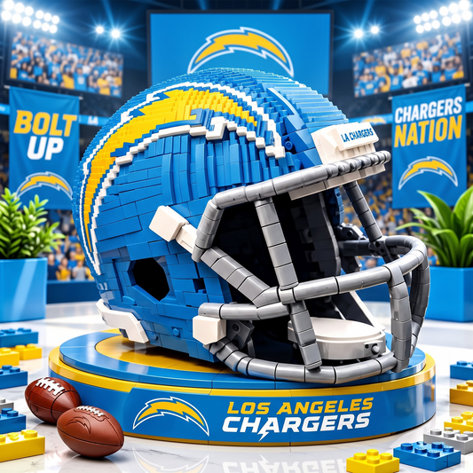 LAC X Premium NFL Football Helmet Building Block Set