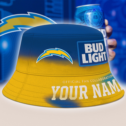 LAC x NFL Bud Light Personalized Bucket Hat DATND TANTD