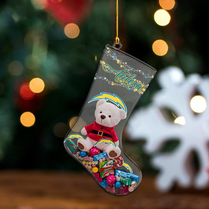 LAC x NFL Christmas Personalized Acrylic Ornament DatND DVT