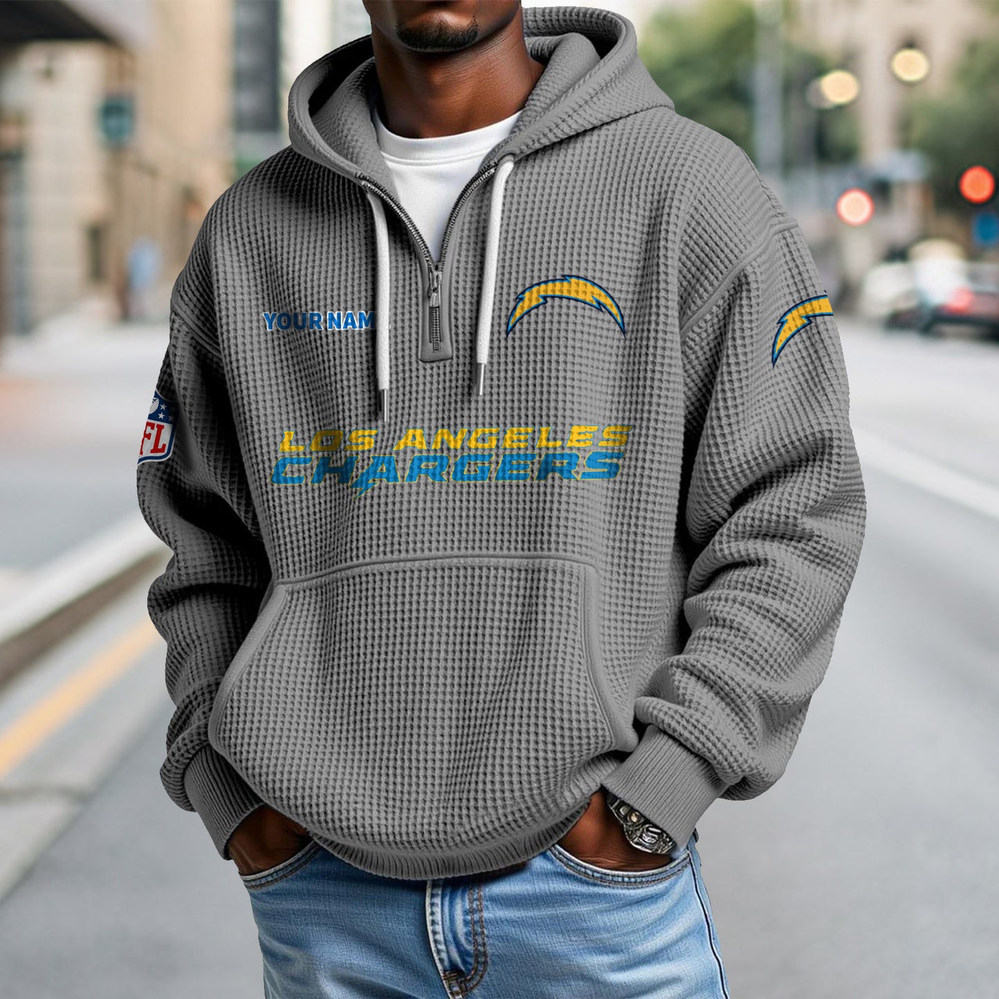 LAC x NFL Waffle Hoodie DatND DVT