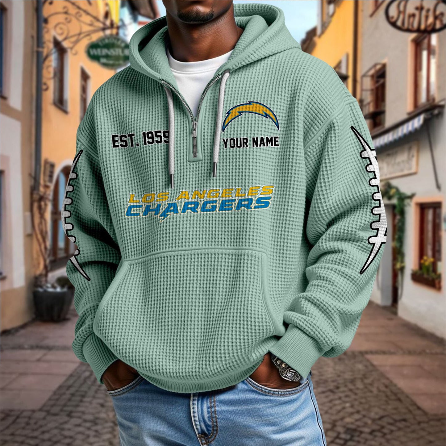 LAC x NFL Waffle Hoodie DatND DVT