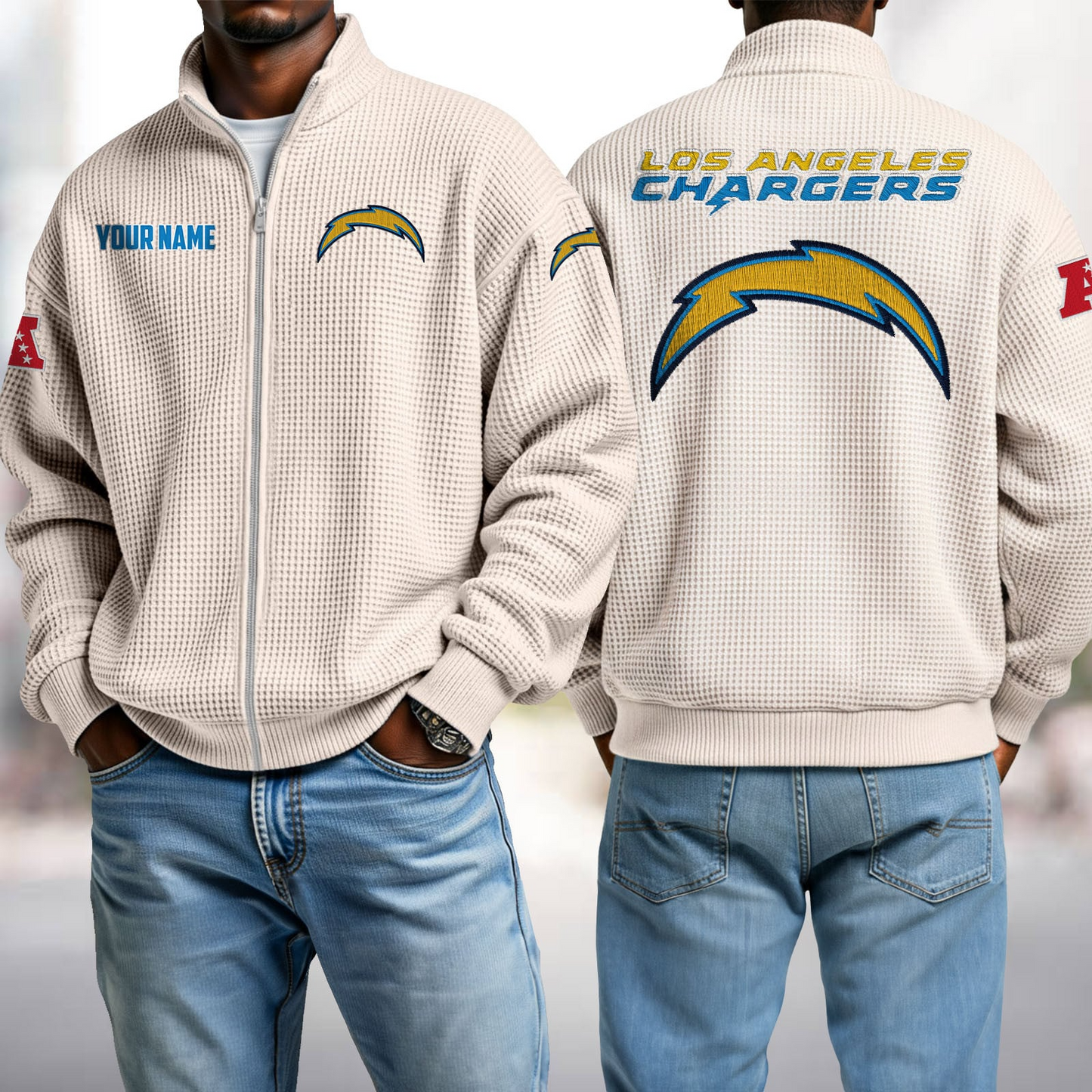 LAC x NFL Waffle Zip-Up Sweatshirt DatND DVT
