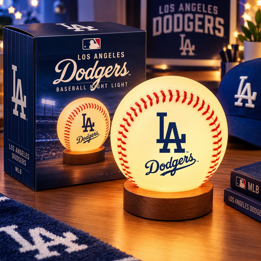 LAD X MLB Baseball Night Light Lamp