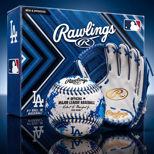 LAD X PREMIUM MLB Personalized Baseball – Custom Name Edition