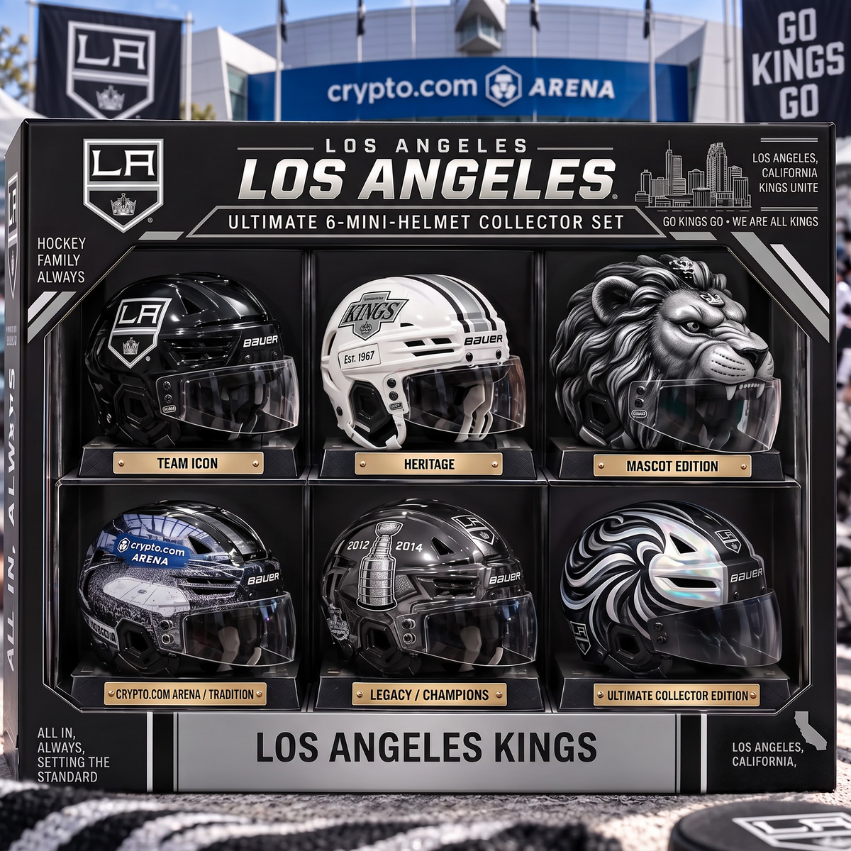 LAK x Premium NHL Mini Helmet Collection