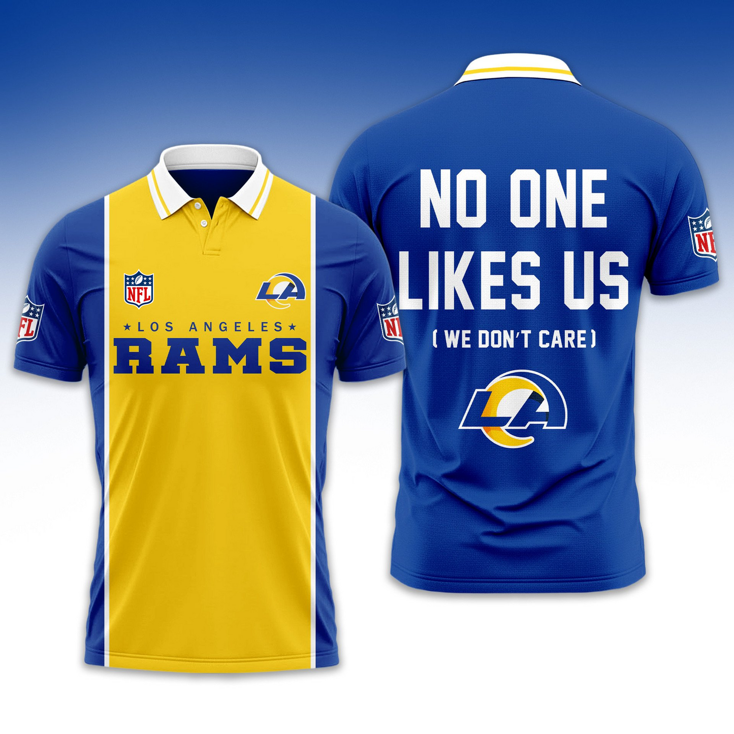 LAR NFL No One Like Us Polo Shirt DDT HLPHUONG
