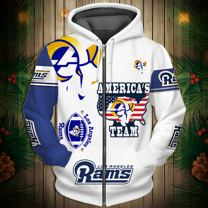 LAR Premium NFL 3D Graphic Hoodie DDT NTL