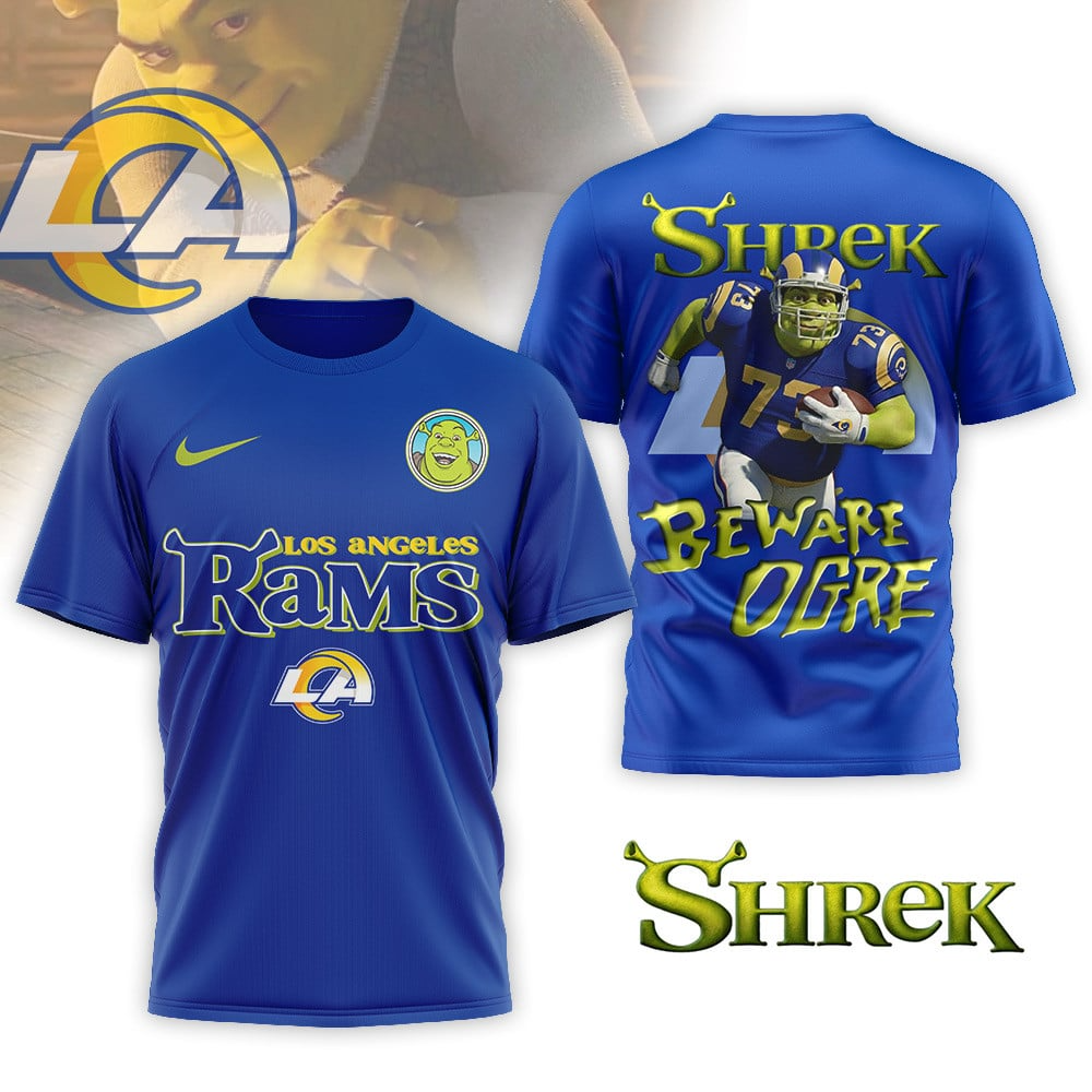 LAR Premium NFL Shrek 3D Shirt DDT CTND