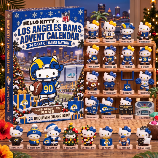 LAR X Hello Kitty x NFL Christmas Advent Calendar - 24 Days Mini Figure Gift Set