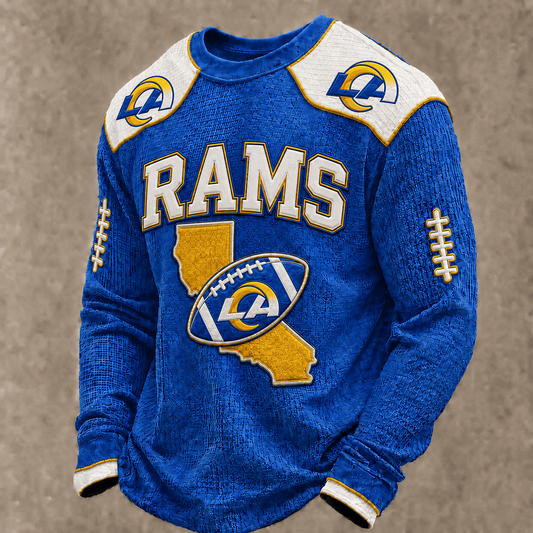 LAR X Premium NFL  Vintage Baseball Stitch Sweatshirt