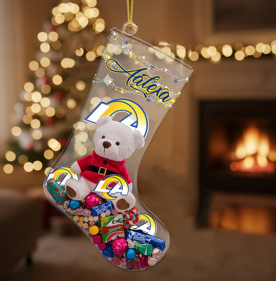 LAR x NFL Christmas Personalized Acrylic Ornament DatND DVT