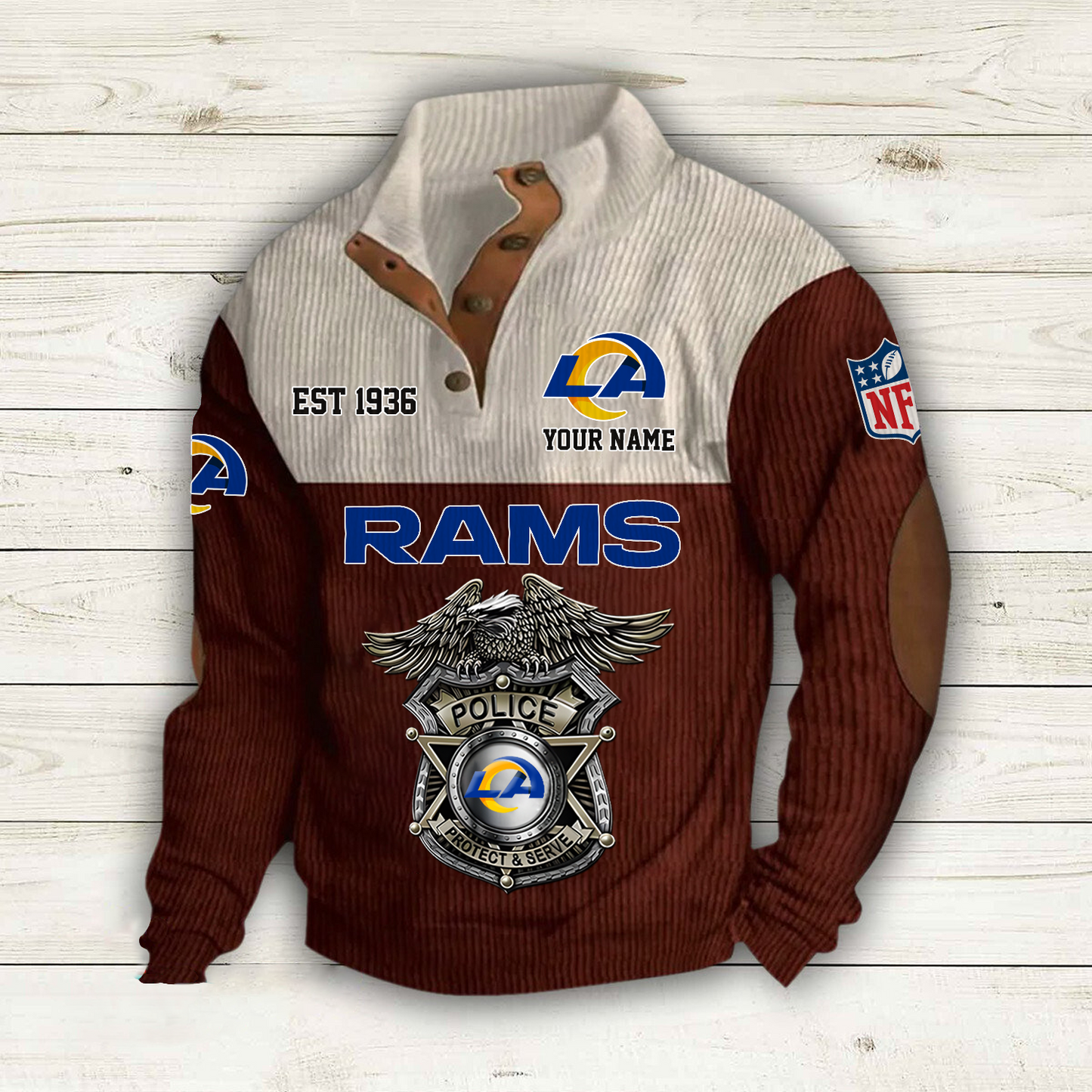 LAR x NFL Custom Name Sport Sweatshirt DatND DVT