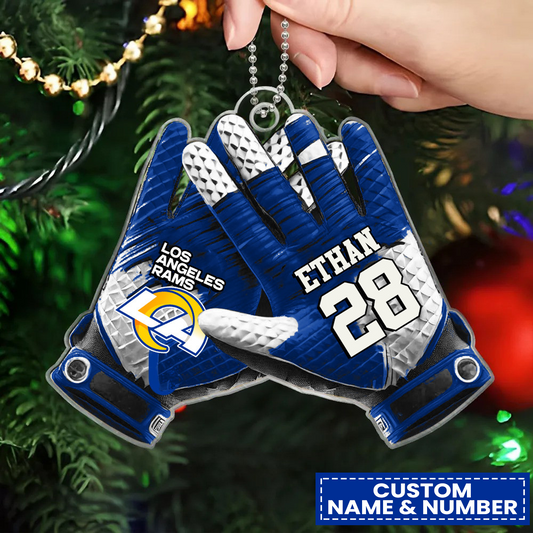 LAR x NFL Customized Christmas Acrylic Ornament DATND TANTD