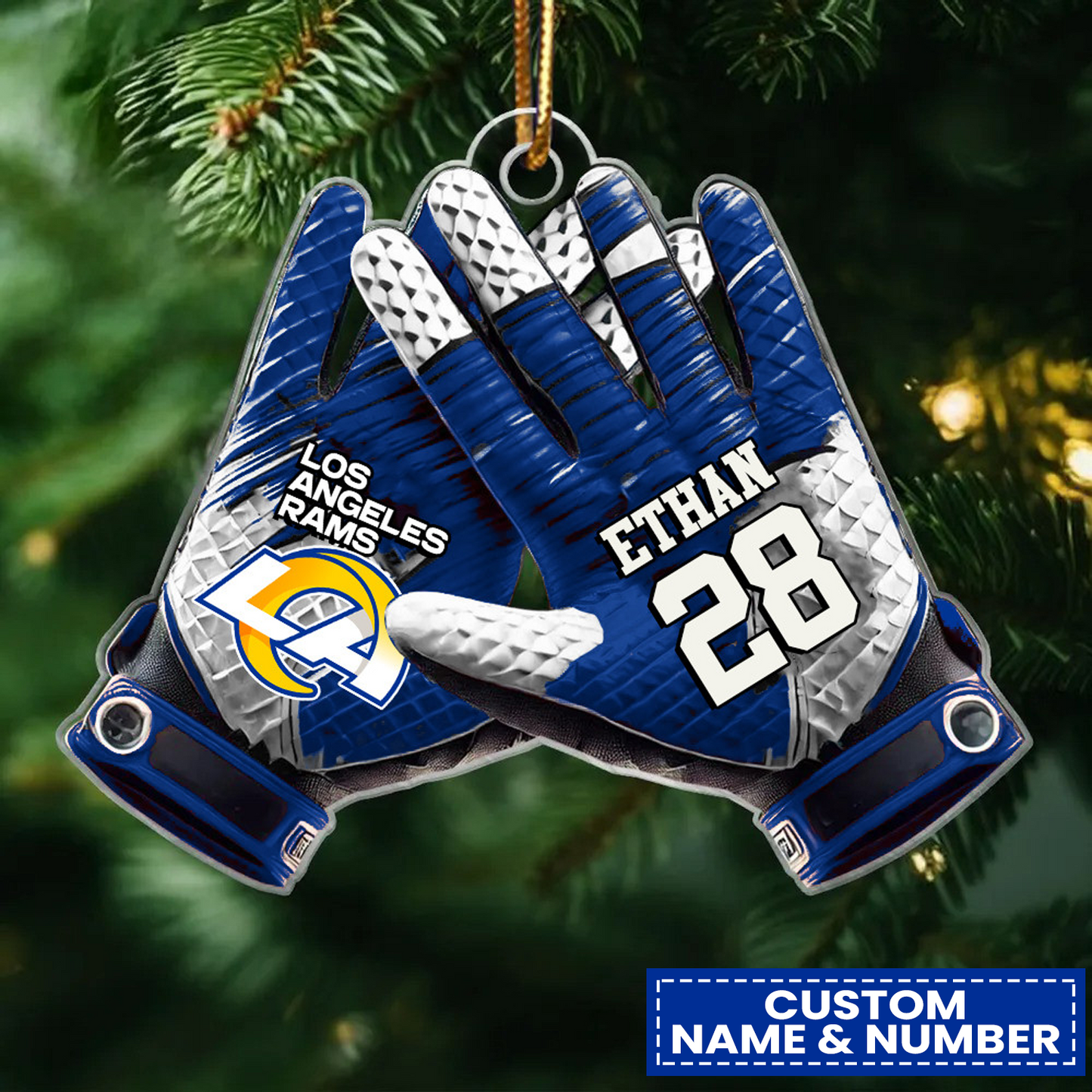 LAR x NFL Customized Christmas Acrylic Ornament DATND TANTD