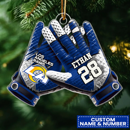 LAR x NFL Customized Christmas Acrylic Ornament DATND TANTD