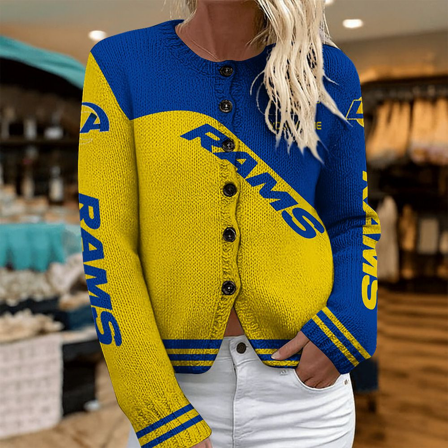 LAR x NFL Knitted Cardigan DATND TANTD