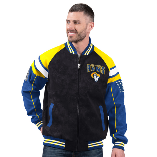 LAR x NFL Officially Licensed Faux Suede Jacket DATND TANTD