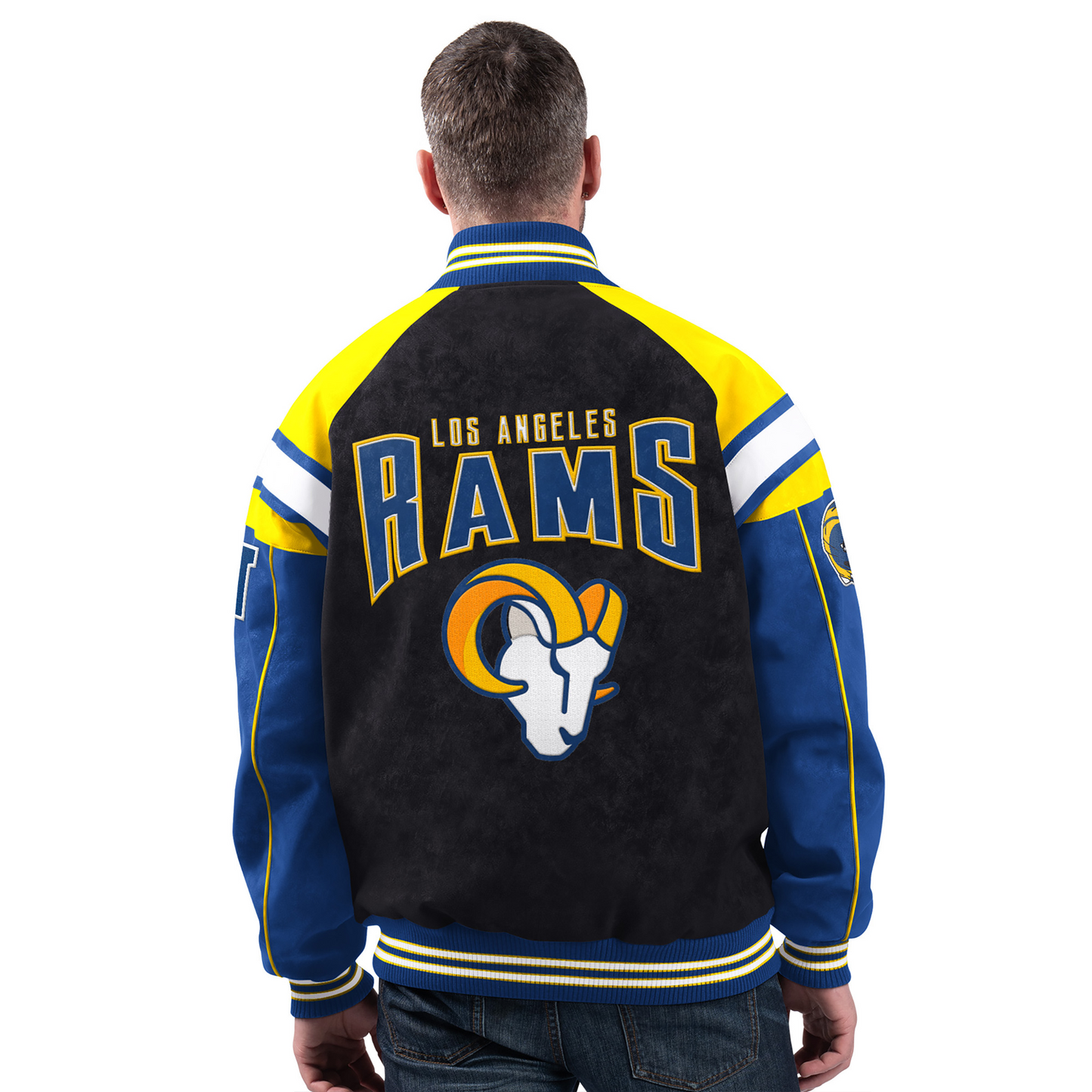 LAR x NFL Officially Licensed Faux Suede Jacket DATND TANTD